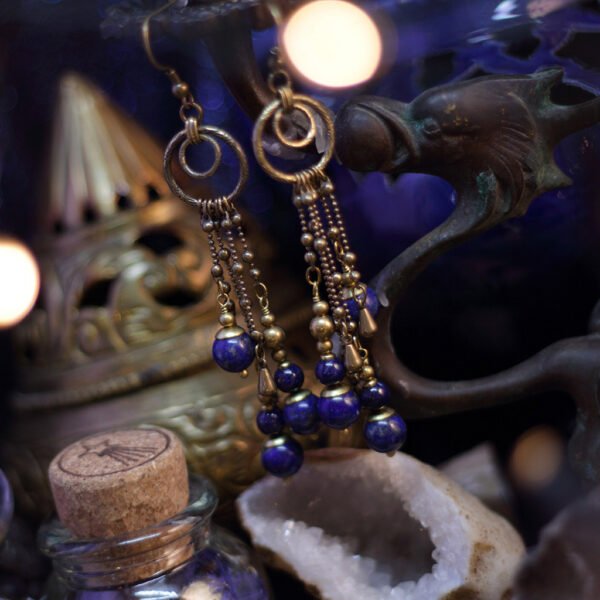 boucles d'oreilles lapis lazuli